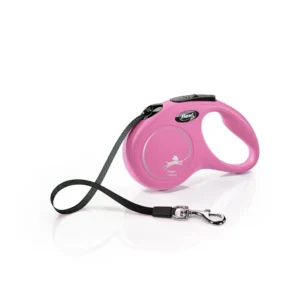 Flexi New Classic szalagos automata póráz S 5m 15kg-ig, pink