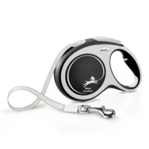 Flexi New Comfort szalagos automata póráz L 8m fekete