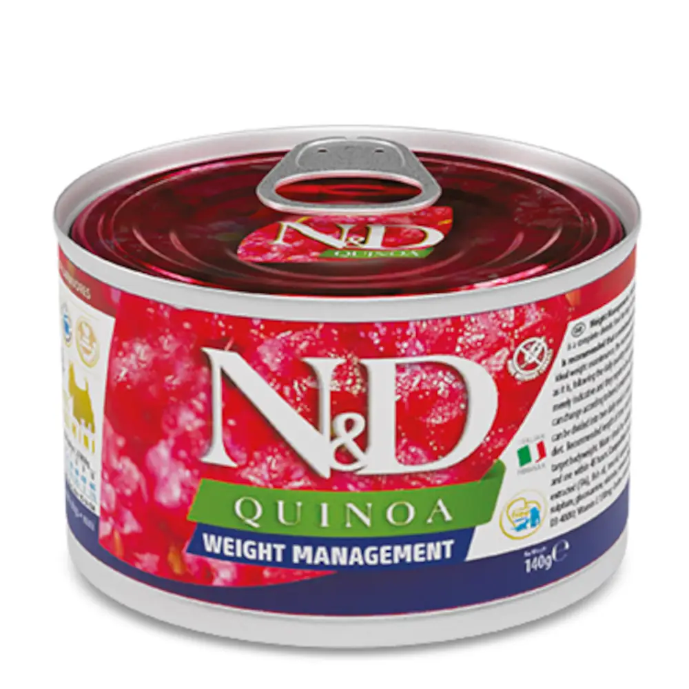 n-d-quinoa-dog-konzerv-weight-management-adult-mini-140g-dietas-kutya-konzerv N&D Quinoa Dog konzerv Weight Management adult mini 140g diétás kutya konzerv