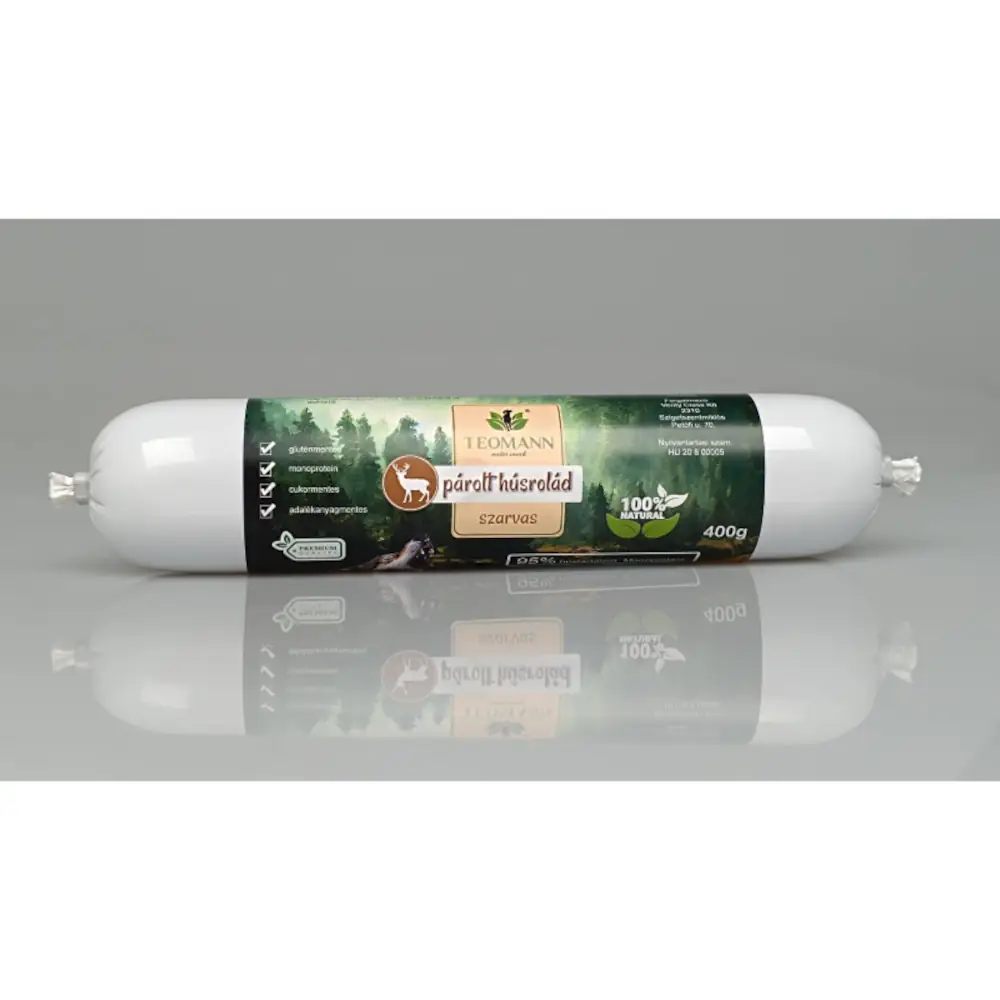 teomann-parolt-husrolad-szarvas-400g-szarvashus-kutyanak Teomann Párolt Húsrolád - Szarvas 400g, szarvashús kutyának