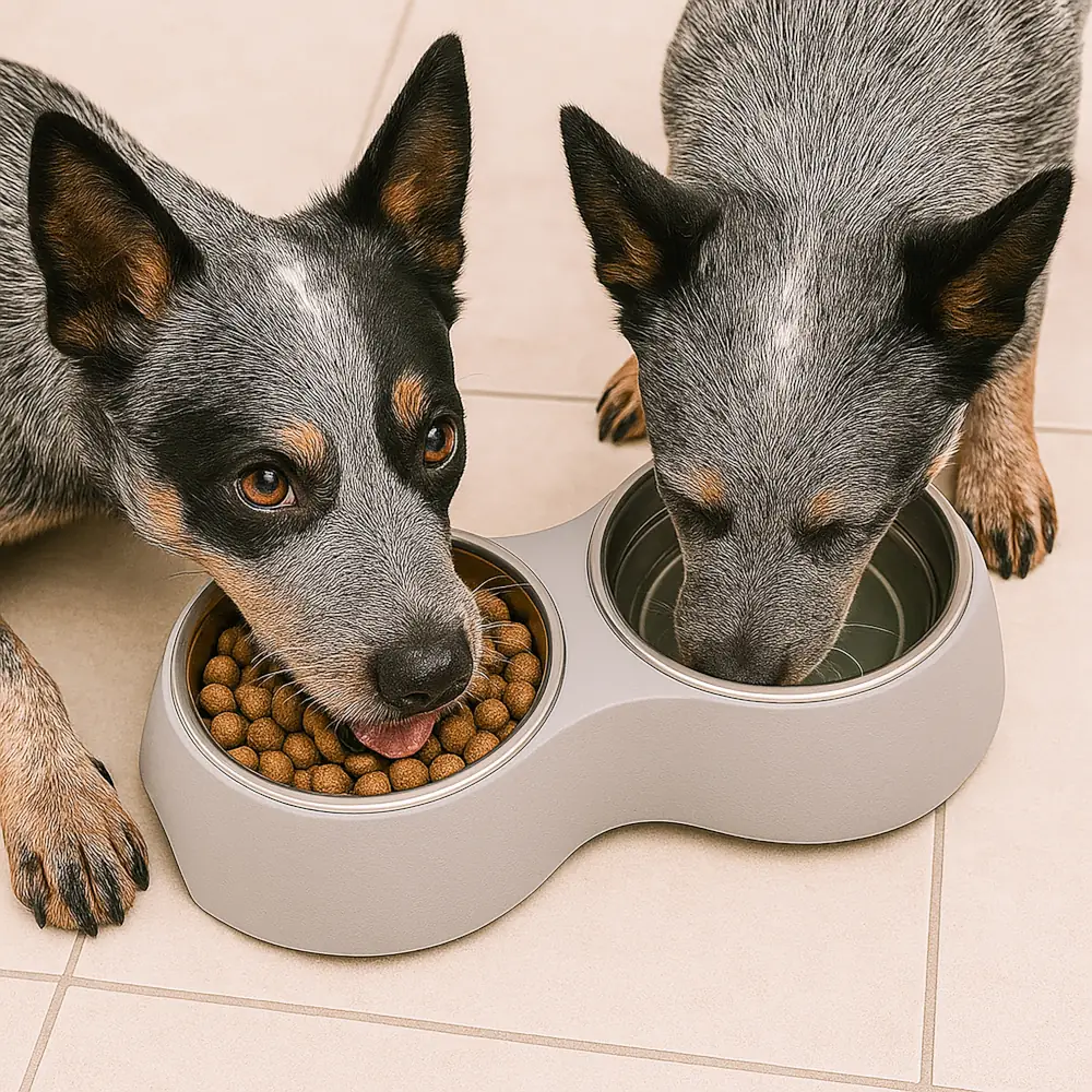 doggy-tal-szett-kiveheto-fem-talakkal-2x400ml-dupla-kutyatal-kutyakkal Doggy Tál szett kivehető fém tálakkal 2x400ml dupla kutyatál kutyákkal