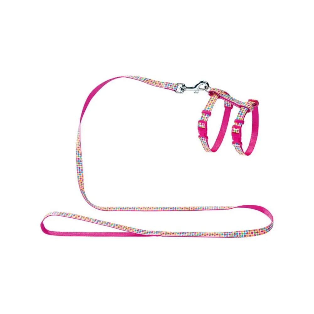 hunter-porazszett-cicaknak-es-koelyoekkutyaknak-kutya-cica-ham-poraz-szett-pink Hunter Pórázszett cicáknak és kölyökkutyáknak - kutya / cica hám + póráz szett, pink