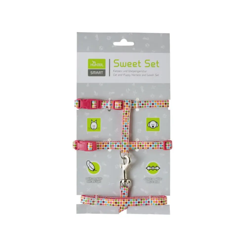 hunter-porazszett-cicaknak-es-koelyoekkutyaknak-kutya-cica-ham-poraz-szett Hunter Pórázszett cicáknak és kölyökkutyáknak - kutya / cica hám + póráz szett