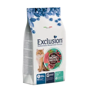Exclusion Mediterraneo Cat Adult Steril. Tonhal - gránátalma 12kg steril macskatáp