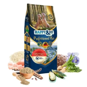 Happy&Fit Professional Plus Performance Poultry&Rice 18kg munkakutya táp