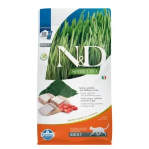 N&D Spirulina Cat Adult Hering & Goji-bogyó 1,5kg