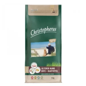 Christopherus Dog Senior Grainfree Kacsa és burgonya 4kg - legjobb senior kutyatáp