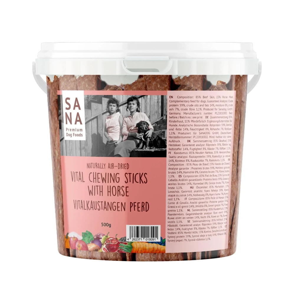 sana-vital-fogtisztito-sticks-marha-lohussal-500g SANA Vital Fogtisztító Sticks Marha lóhússal 500g