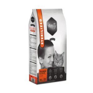 Amity Premium Cats Salmon & Rice Sterilized 10kg macskatáp ivartalanított macskáknak