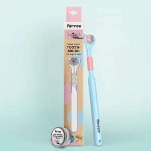 Fürree Fogkefe kutyáknak és fogmosó por minta 2g