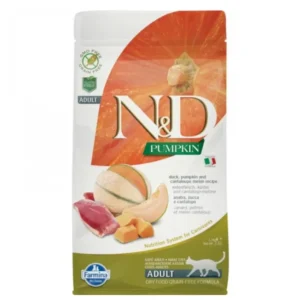 N&D Pumpkin Cat Grain Free - Kacsa gabonamentes macskaeledel 1,5kg