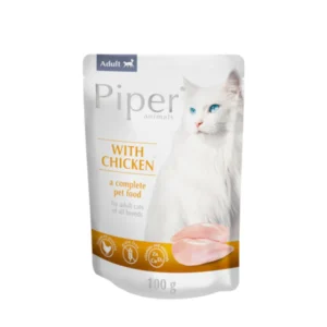 Piper Cat Adult alutasakos csirkével - magas hústartalmú nedves macskaeledel 100g